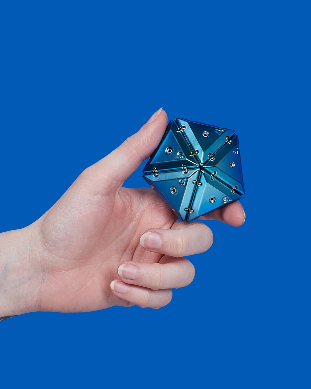 Premium Chrome Pyramid Geode