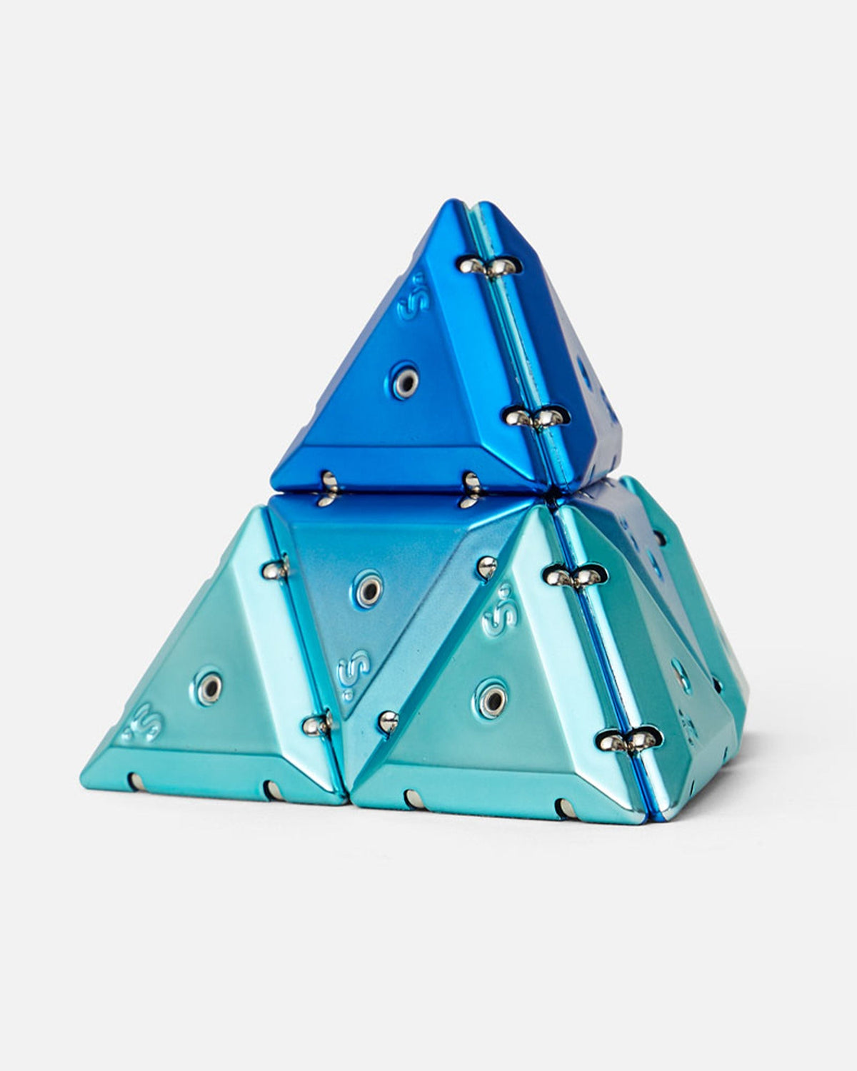 Premium Chrome Pyramid Geode