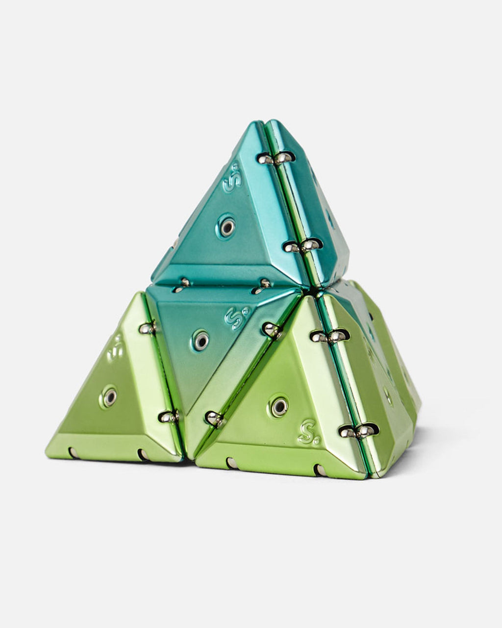 Premium Chrome Pyramid Geode