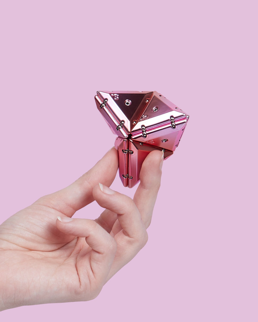 Premium Chrome Pyramid Geode