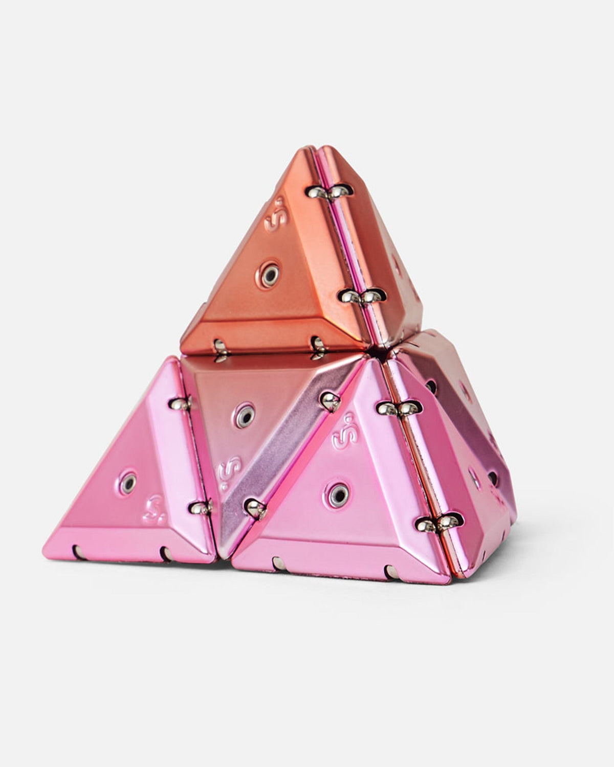 Premium Chrome Pyramid Geode