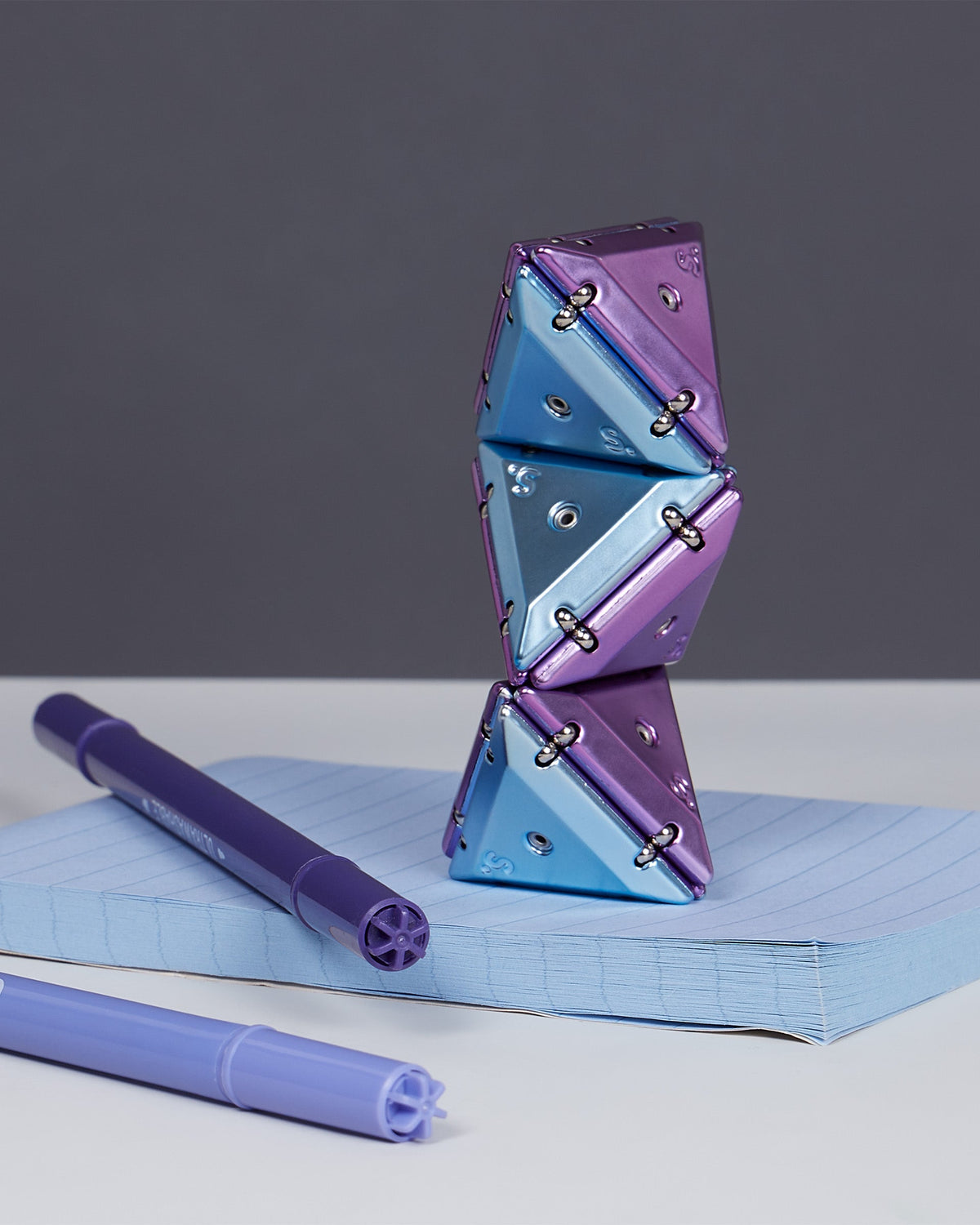 Premium Chrome Pyramid Geode